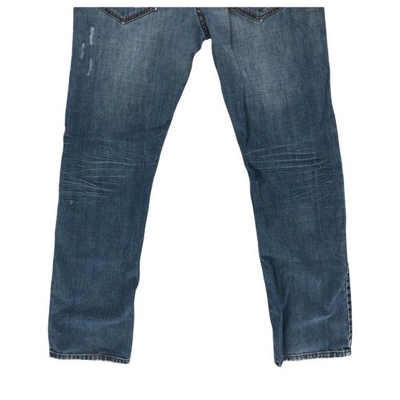 Industry Supply co Mens Jeans Blue Size 34x34 Denim Distressed Relaxed Straight - Picture 7 of 12